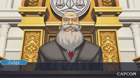 The Judge concludes with a nod of his head. Understood, he says.