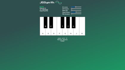 screenshot of https://iamschulz.github.io/js-synth/