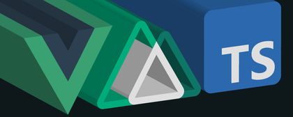 The logos for Vue, Nuxt and TypeScript with a 3D extrusion effect