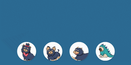 Static Modal with Dogs