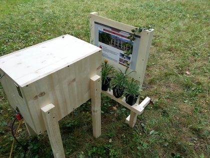 Streaming-Station nimmt den Ausdruck einer Webseite auf.