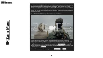 A screenshot of a blog article in 2016. It looks similar to the index page, but features the full blog article 'Zum Meer'.